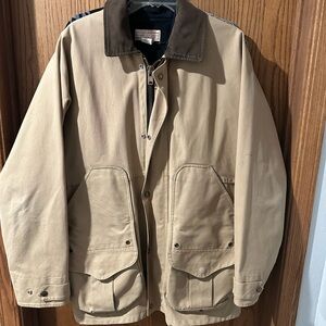 Filson Tan Work/hunting Jacket with Dark Brown Collar